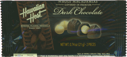 Hawaiian Host&reg; - Dark Chocolate Covered Macadamia Nuts