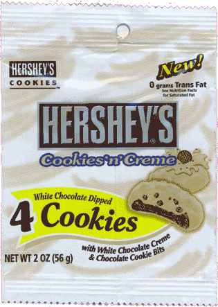 Hershey's Cookies:  Chocolate Dipped: Cookies 'n' Creme
