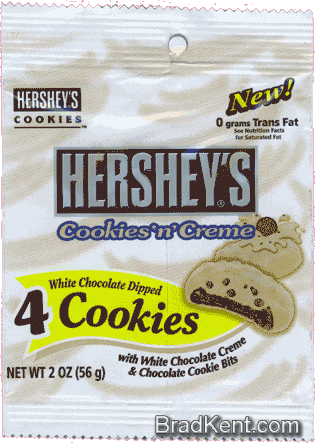Hershey's Cookies:  Chocolate Dipped: Cookies 'n' Creme