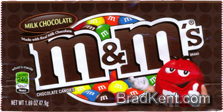  Wrappers: m&m's® - Milk Chocolate