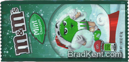 m&m's&reg; - mint - Christmas edition