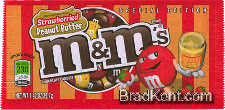  Wrappers: m&m's® - Straberried Peanut Butter