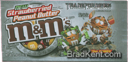 m&m's&reg; - Transformers - Straberried Peanut Butter