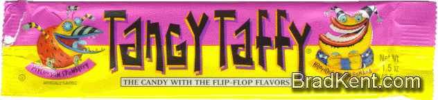 Tangy Taffy&reg;: Psycho Sam Strawberry/ Hilarious Hanna Banana