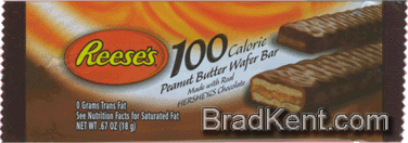Reese's&reg; - 100 Calorie Peanut Butter Wafer Bar