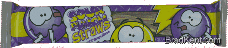 Sour Punch&trade; Straws - Grape Blast